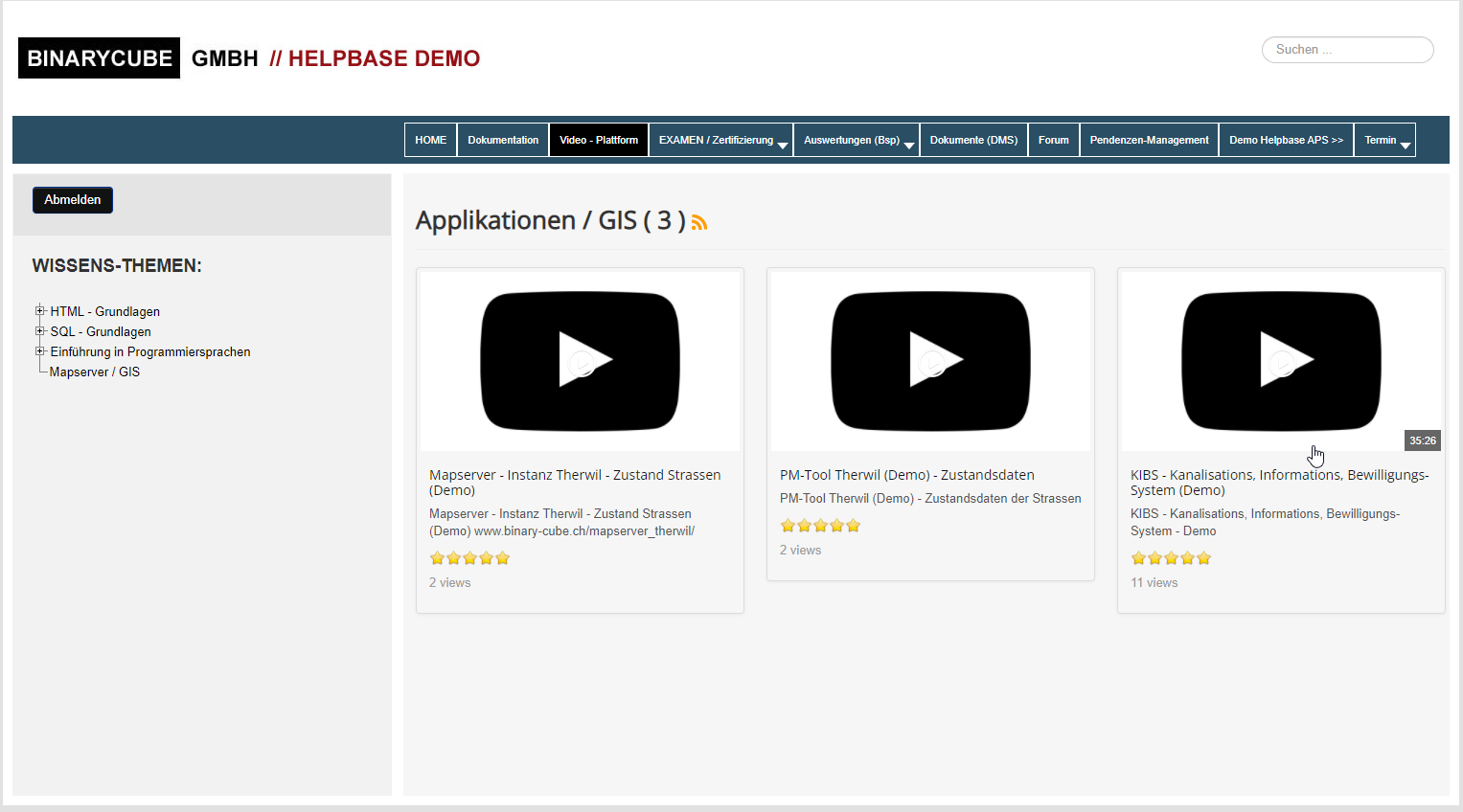 BINARYCUBE GMBH - Rüchligweg 55 - 4125 Riehen – Basel  - Schweiz // Vollumfängliche Informatiklösungen / ERP / CRM / Applikationen / Datenbanken / Konzeptionierung / Gesamt-Koordinationen / Erhaltungsplanung / Ingenieurwesen / Netzwerk / Software-Entwicklung / Schulungen / Projektportfolio / Infrastruktur-Koordination / GIS / Schnittstellen und weiteres