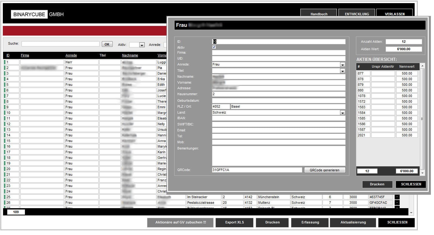BINARYCUBE GMBH - Rüchligweg 55 - 4125 Riehen – Basel  - Schweiz // Vollumfängliche Informatiklösungen / ERP / CRM / Applikationen / Datenbanken / Konzeptionierung / Gesamt-Koordinationen / Erhaltungsplanung / Ingenieurwesen / Netzwerk / Software-Entwicklung / Schulungen / Projektportfolio / Infrastruktur-Koordination / GIS / Schnittstellen und weiteres