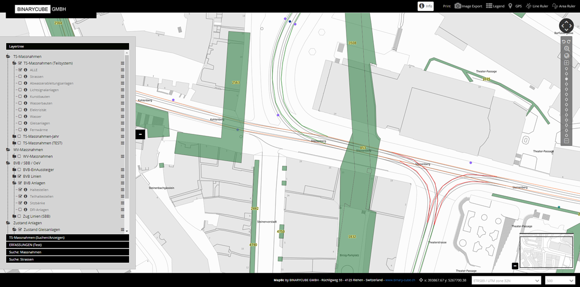 BINARYCUBE GMBH - Rüchligweg 55 - 4125 Riehen – Basel  - Schweiz // Vollumfängliche Informatiklösungen / ERP / CRM / Applikationen / Datenbanken / Konzeptionierung / Gesamt-Koordinationen / Erhaltungsplanung / Ingenieurwesen / Netzwerk / Software-Entwicklung / Schulungen / Projektportfolio / Infrastruktur-Koordination / GIS / Schnittstellen und weiteres