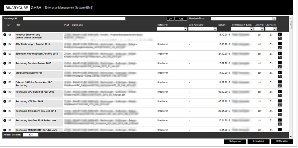 BINARYCUBE GMBH - Rüchligweg 55 - 4125 Riehen – Basel  - Schweiz // Vollumfängliche Informatiklösungen / ERP / CRM / Applikationen / Datenbanken / Konzeptionierung / Gesamt-Koordinationen / Erhaltungsplanung / Ingenieurwesen / Netzwerk / Software-Entwicklung / Schulungen / Projektportfolio / Infrastruktur-Koordination / GIS / Schnittstellen und weiteres